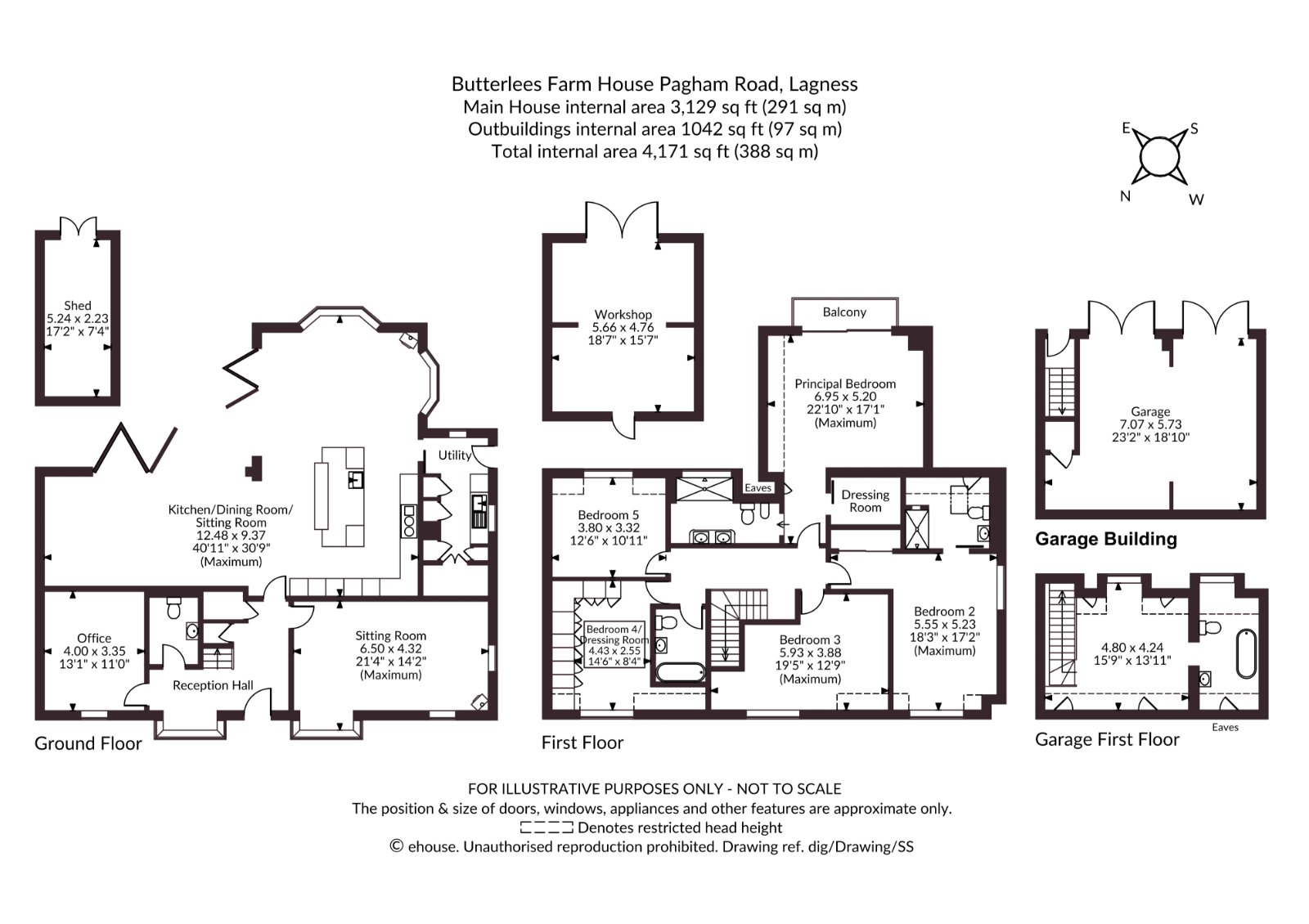 Butterlees Farm House,, Pagham Road, Chichester floorplan