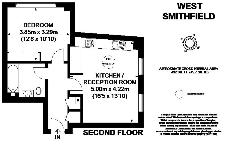 1 Bedrooms Flat to rent in West Smithfield, London EC1A