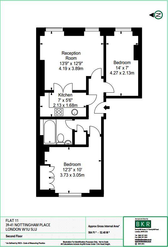 2 Bedrooms Flat to rent in Cedar House, Nottingham Place, Marylebone, London W1U