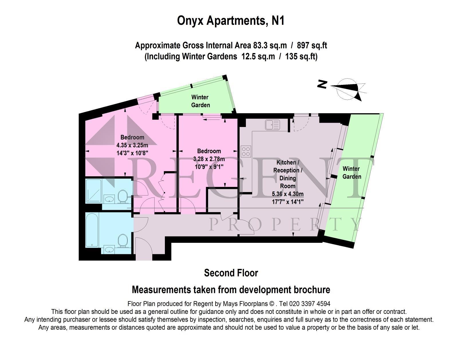 2 Bedrooms Flat to rent in Onyx Apartment, Camley Street, King's Cross N1C