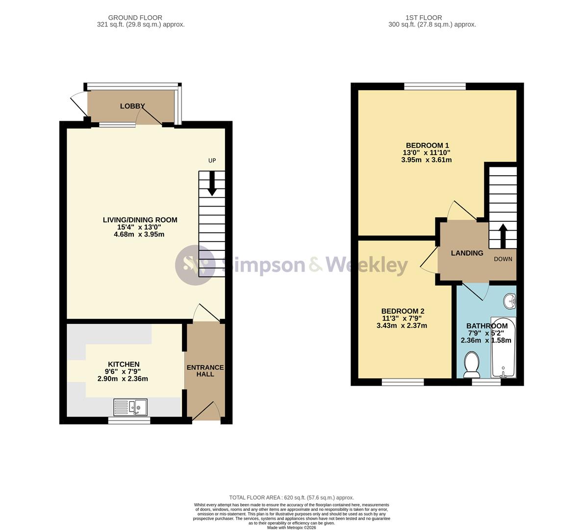 122, Portland Road, Rushden floorplan