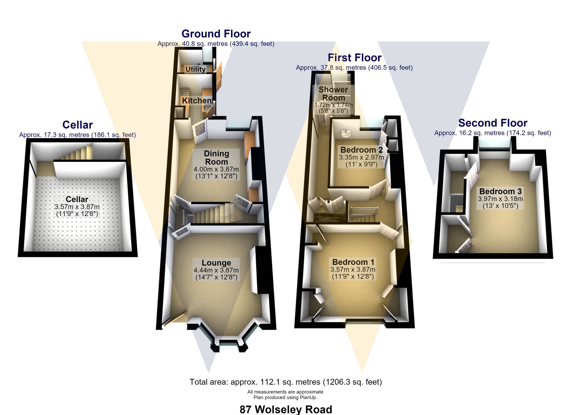 87 Wolseley Road, Sheffield floorplan