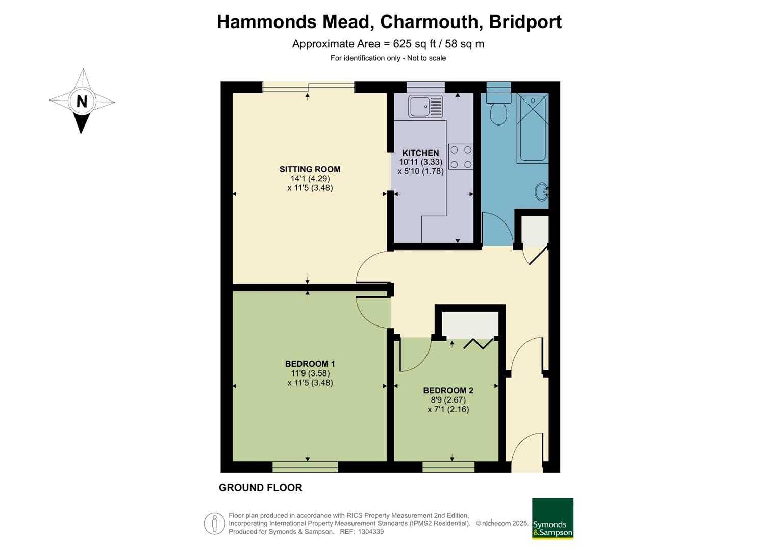Hammonds Mead, Bridport floorplan