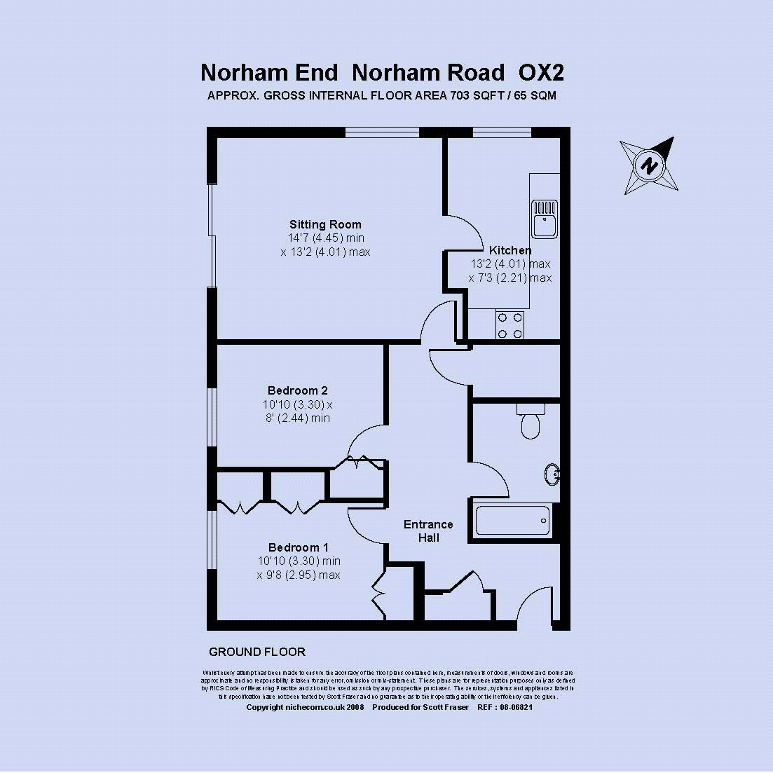 2 Bedrooms Flat to rent in Norham End, Norham Road, Oxford OX2