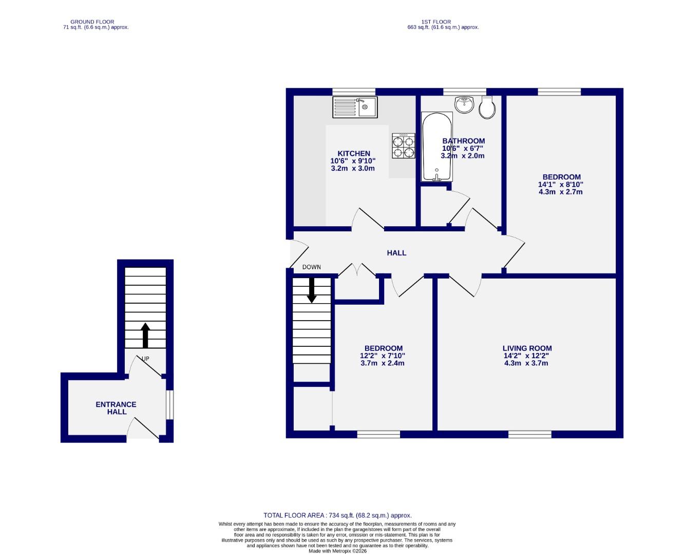 87 Burnholme  Court, Burnholme Avenue, York floorplan