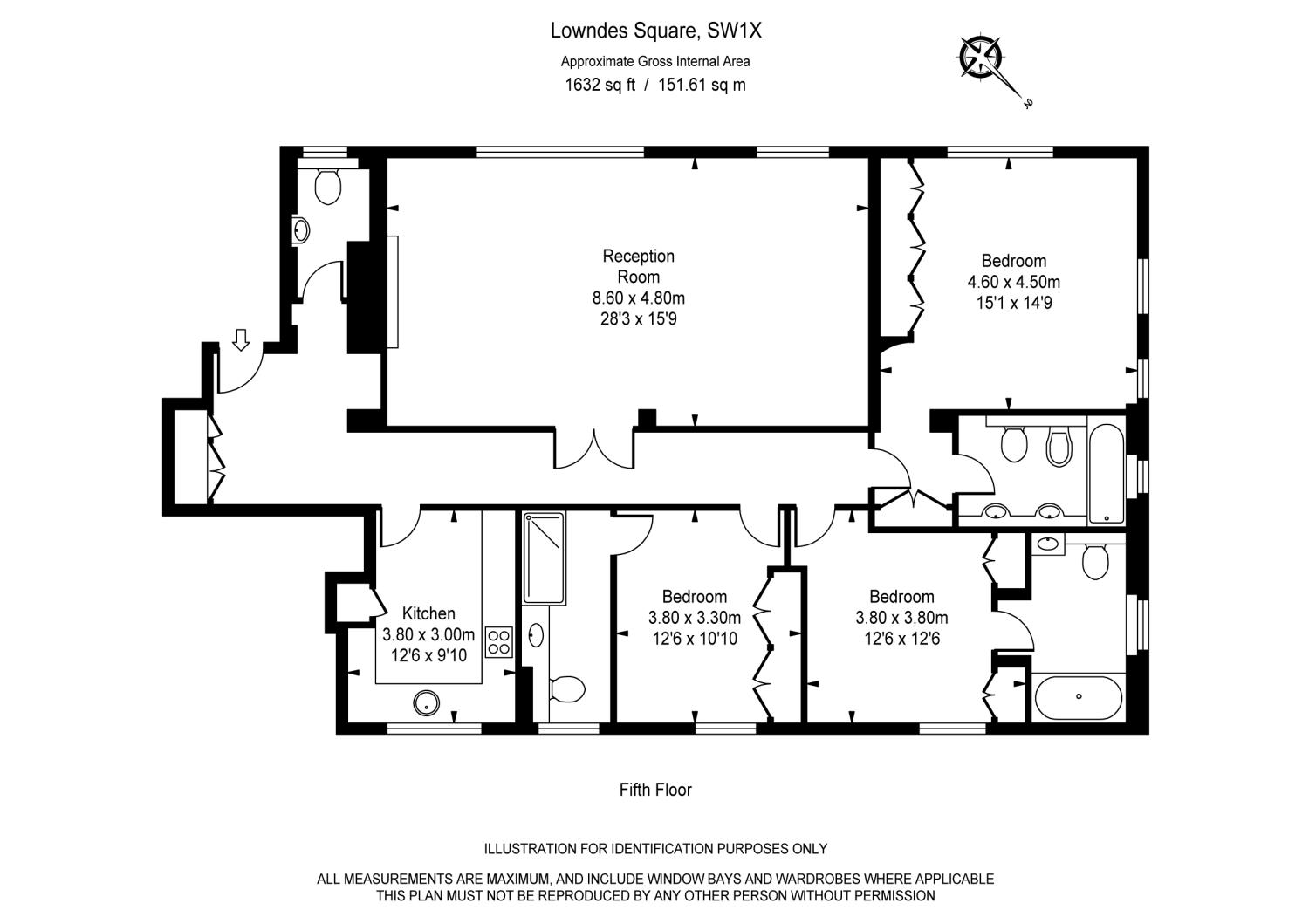 3 Bedrooms Flat to rent in Lowndes Square, Knightsbridge, London SW1X