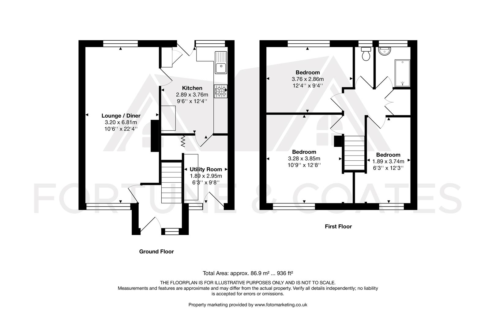 134, The Downs, Harlow floorplan