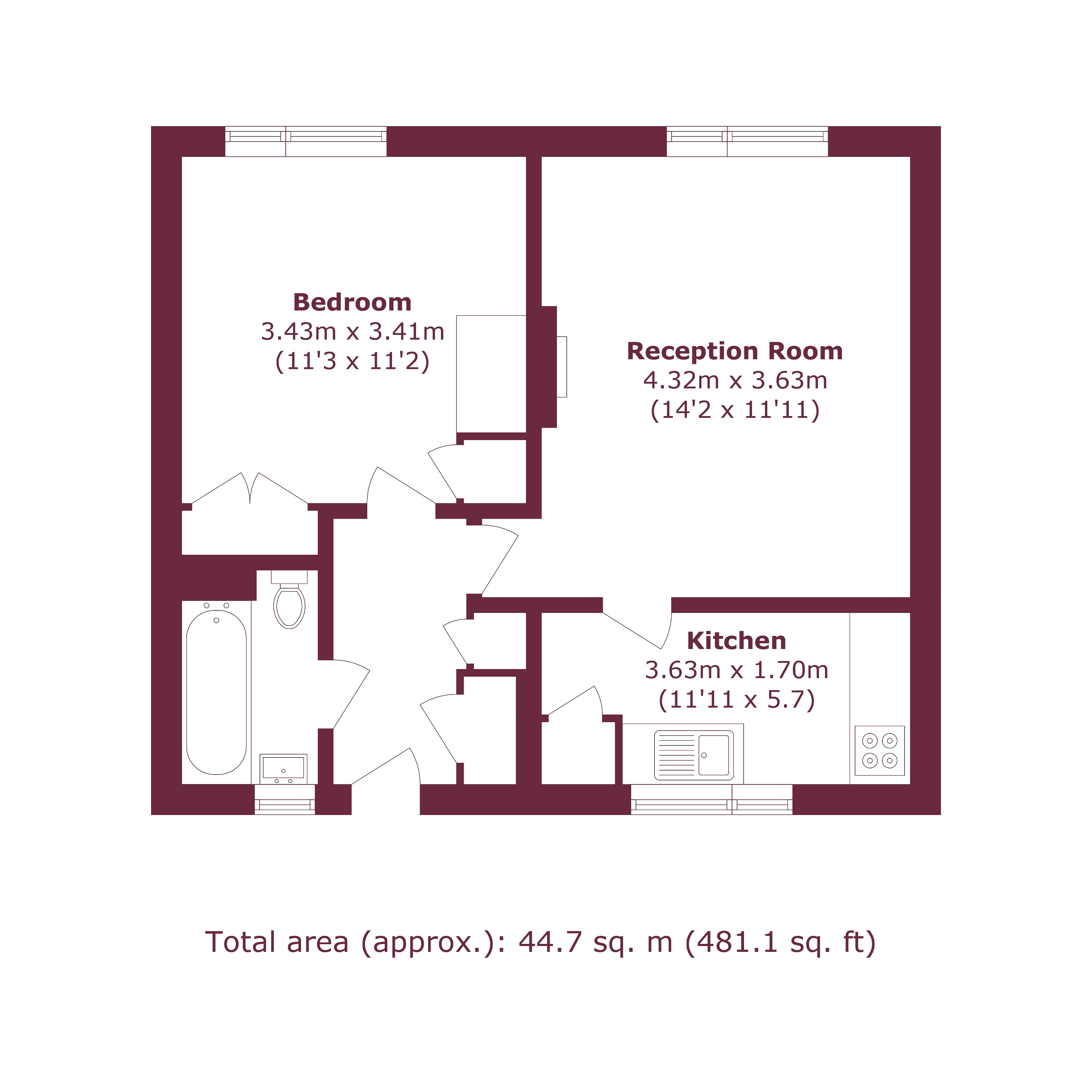 280, Devons Road, London floorplan