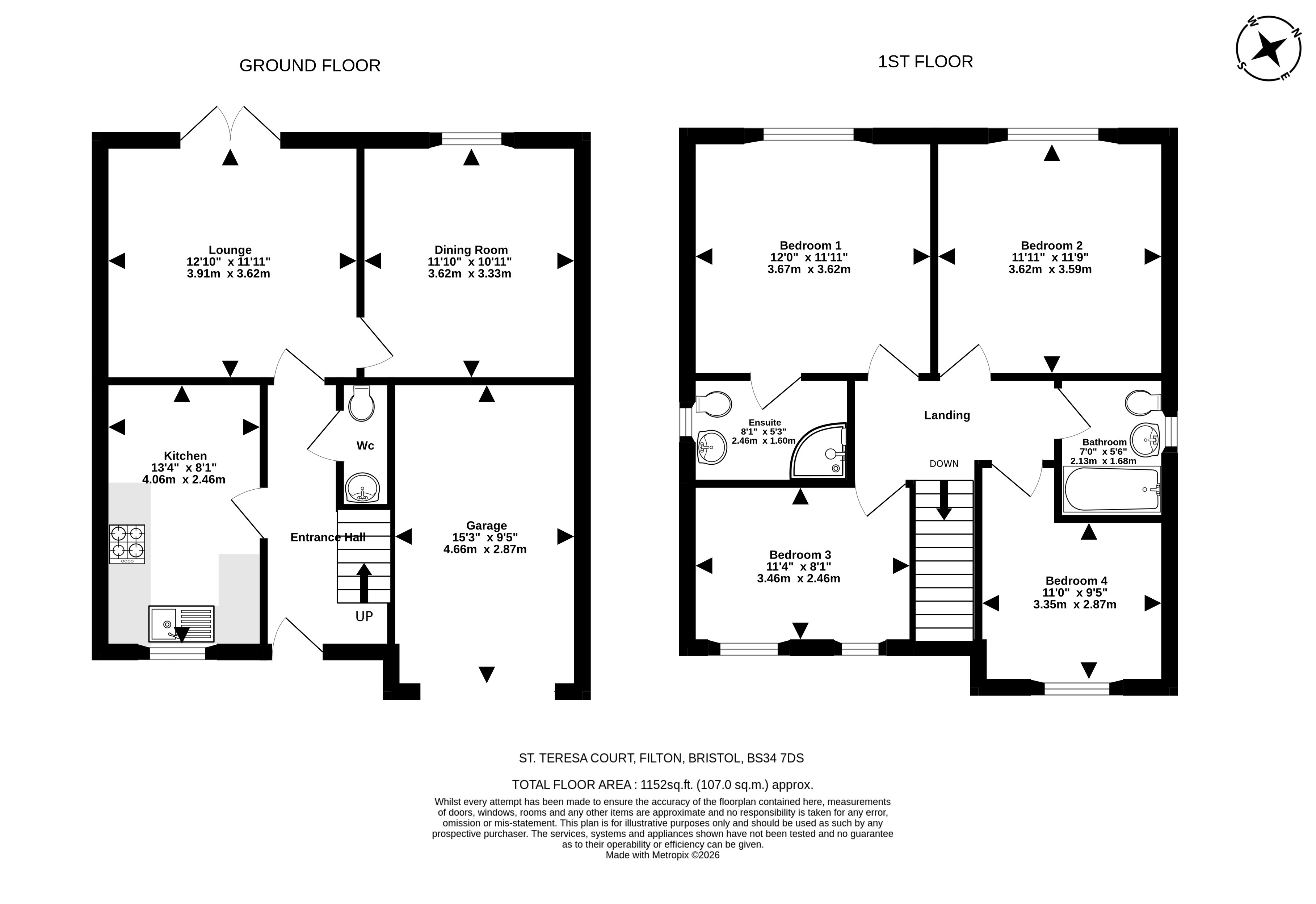 2, St. Teresas Court, Bristol floorplan