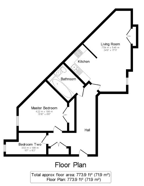17 Cromwell Court, Tudor Way, Woking floorplan