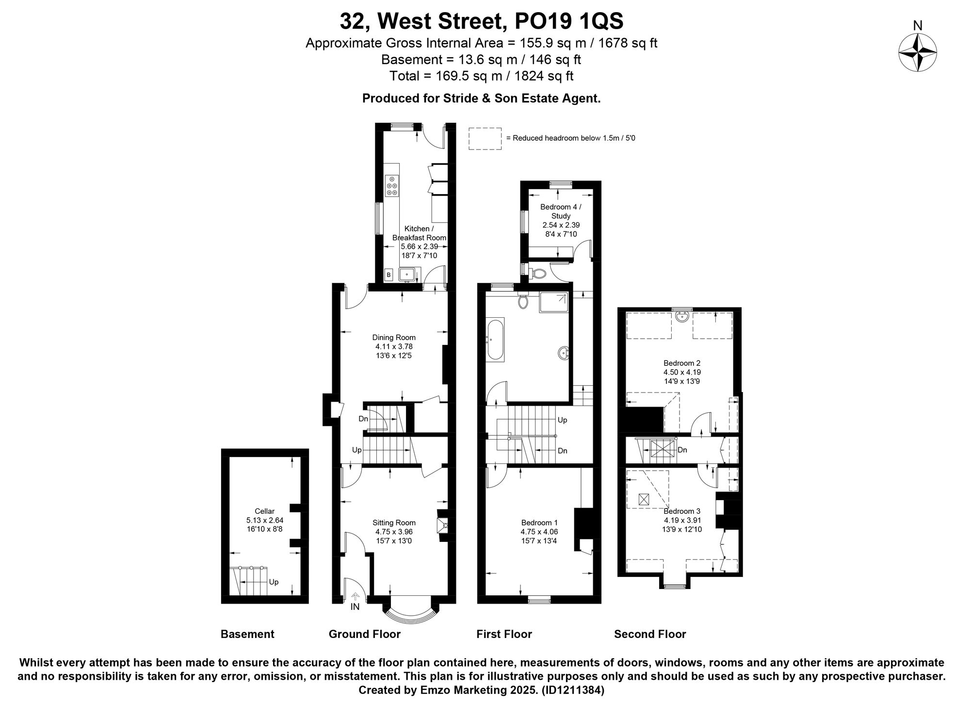 32 West Street, Chichester floorplan