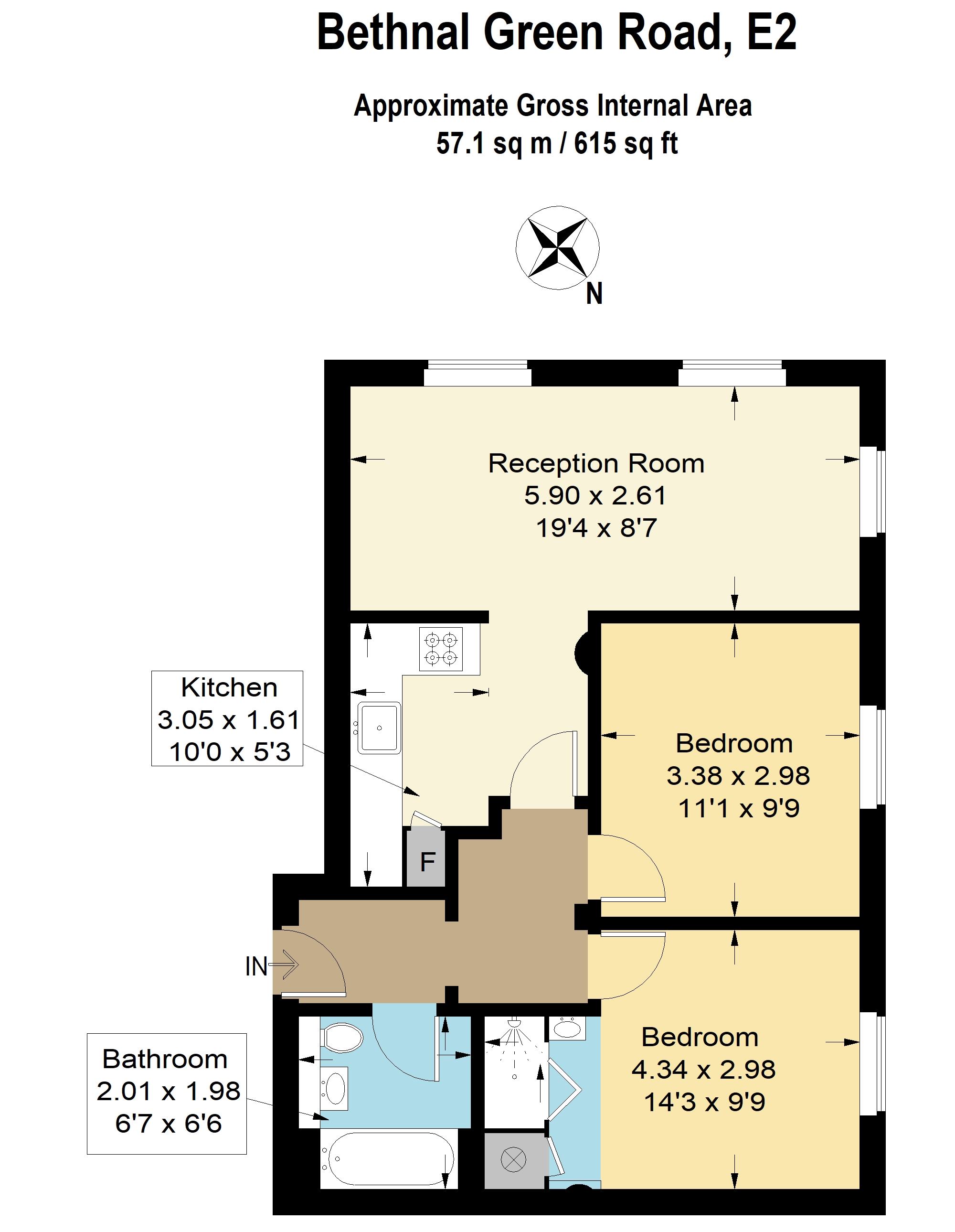 2 Bedrooms Flat for sale in St. James Court, 331 Bethnal Green Road, London E2