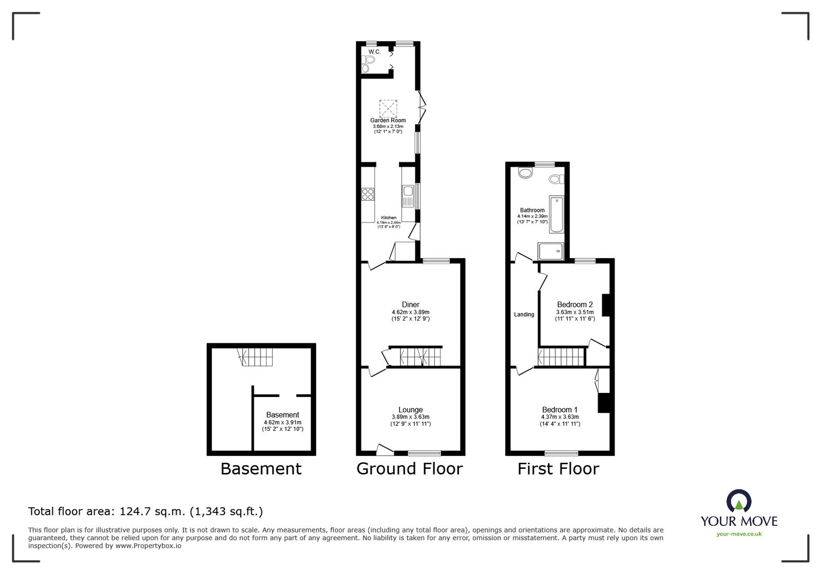 325, Tudor Road, Leicestershire floorplan