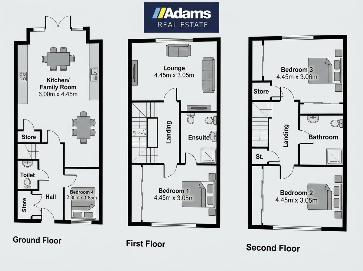 24, Three Crowns Close, Widnes floorplan