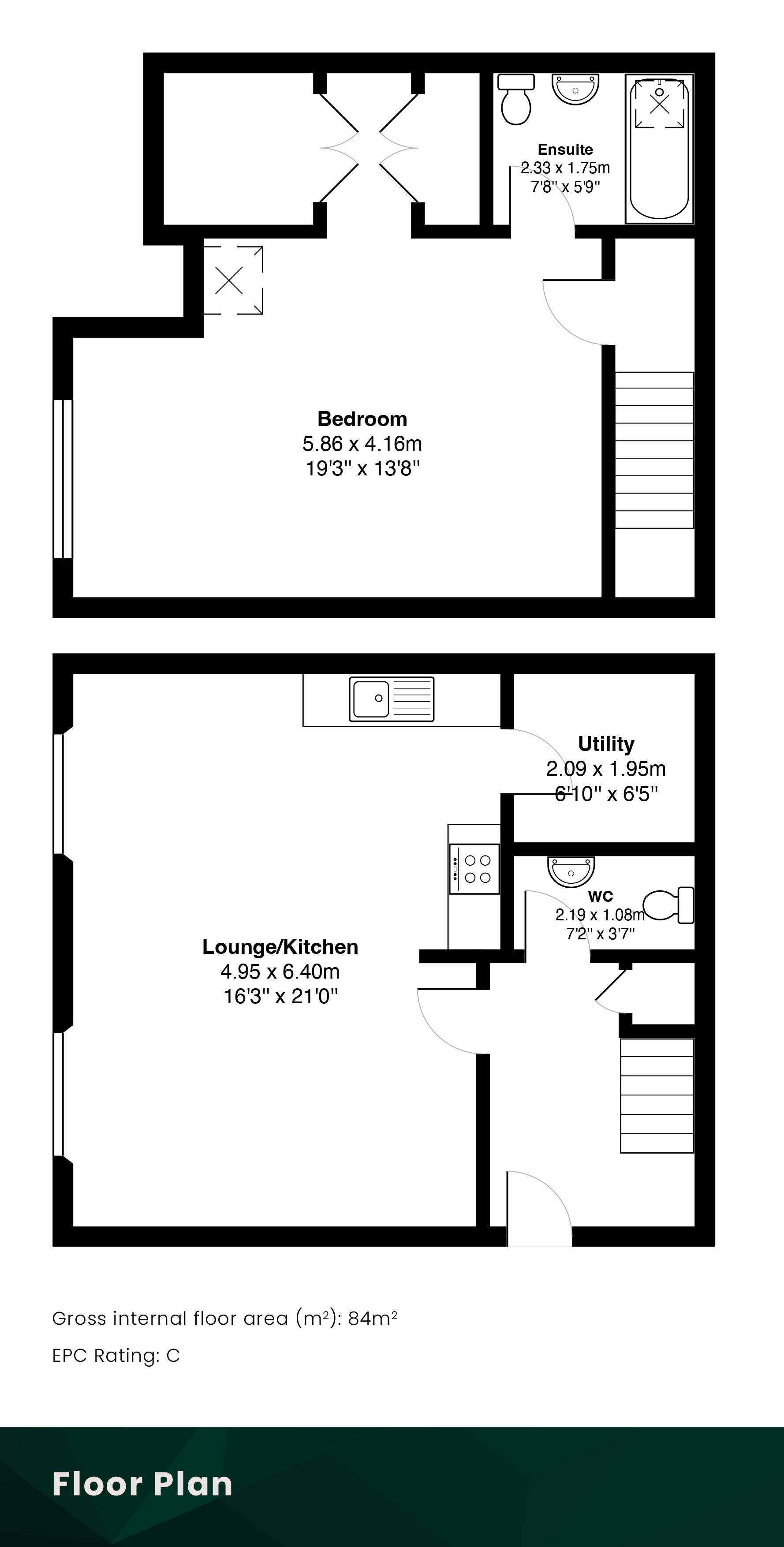 14/13 Hermand Crescent, Slateford, Edinburgh, EH11 1LP floorplan