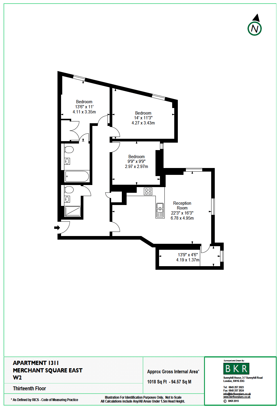 Merchant Square East, London floorplan
