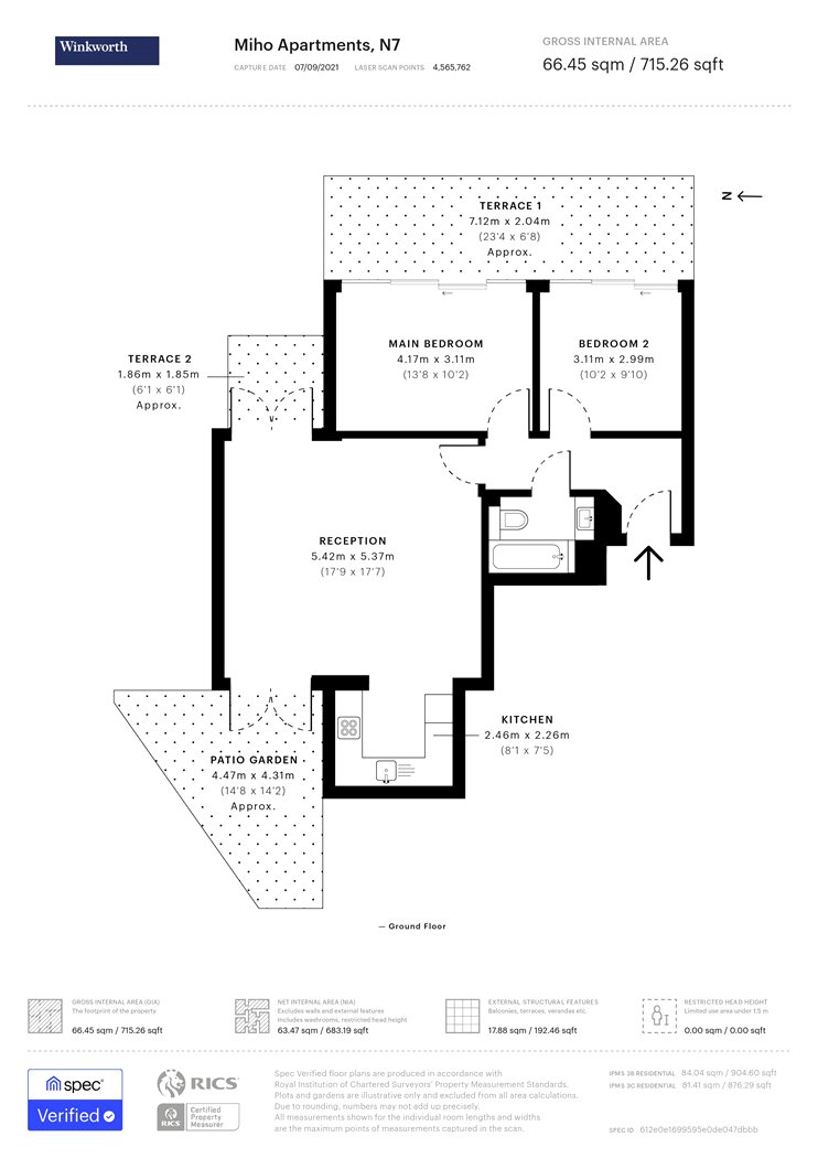 Miho Apartments, Caledonian Road, London N7, 2 bedroom flat for sale