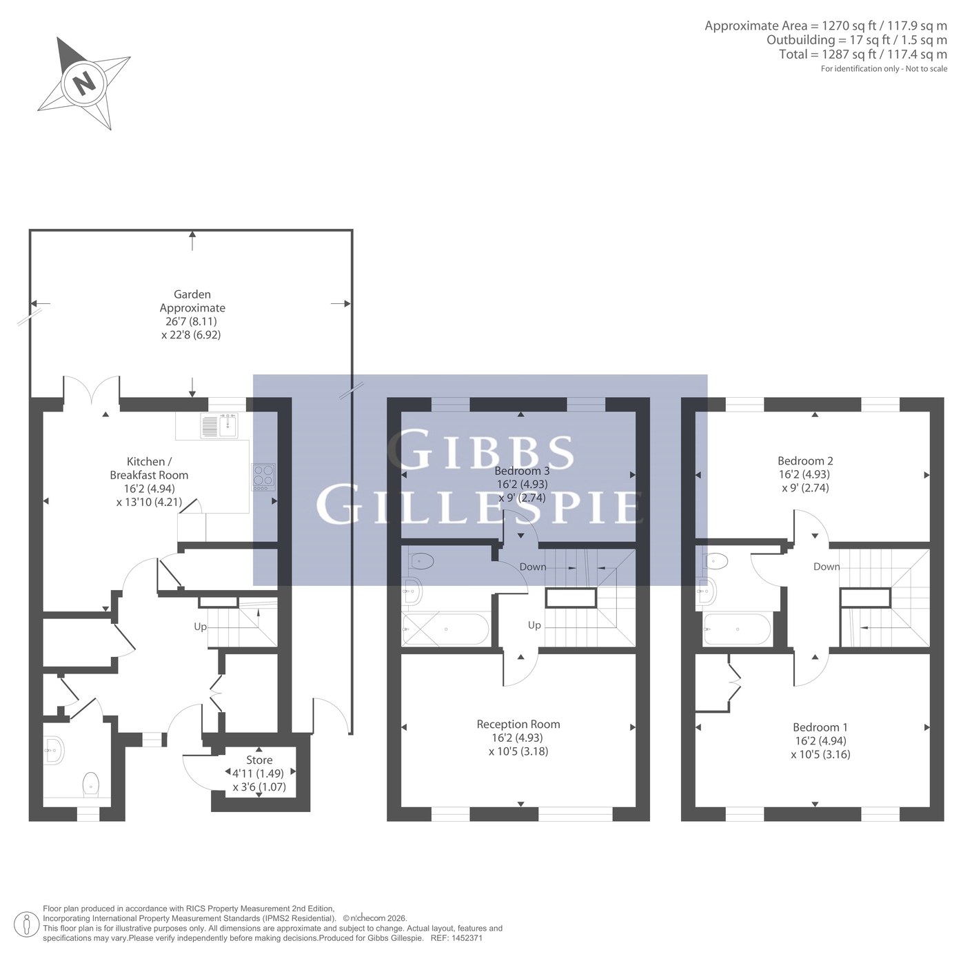 16, Sandpiper Drive, Middlesex floorplan
