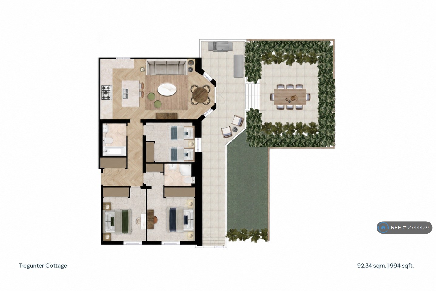Flat, Tregunter Road, London floorplan