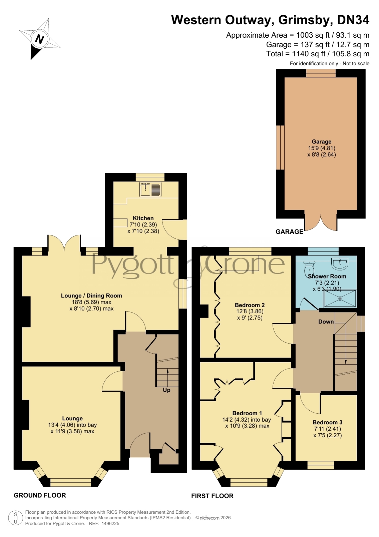 54, Ringwood Crescent, Wollaton floorplan