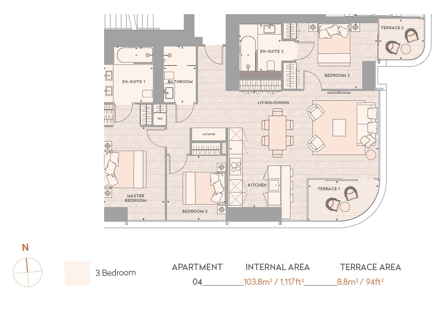 3 Bedrooms Flat for sale in Principal Place, Upper House, Shoreditch, London, UK EC2A