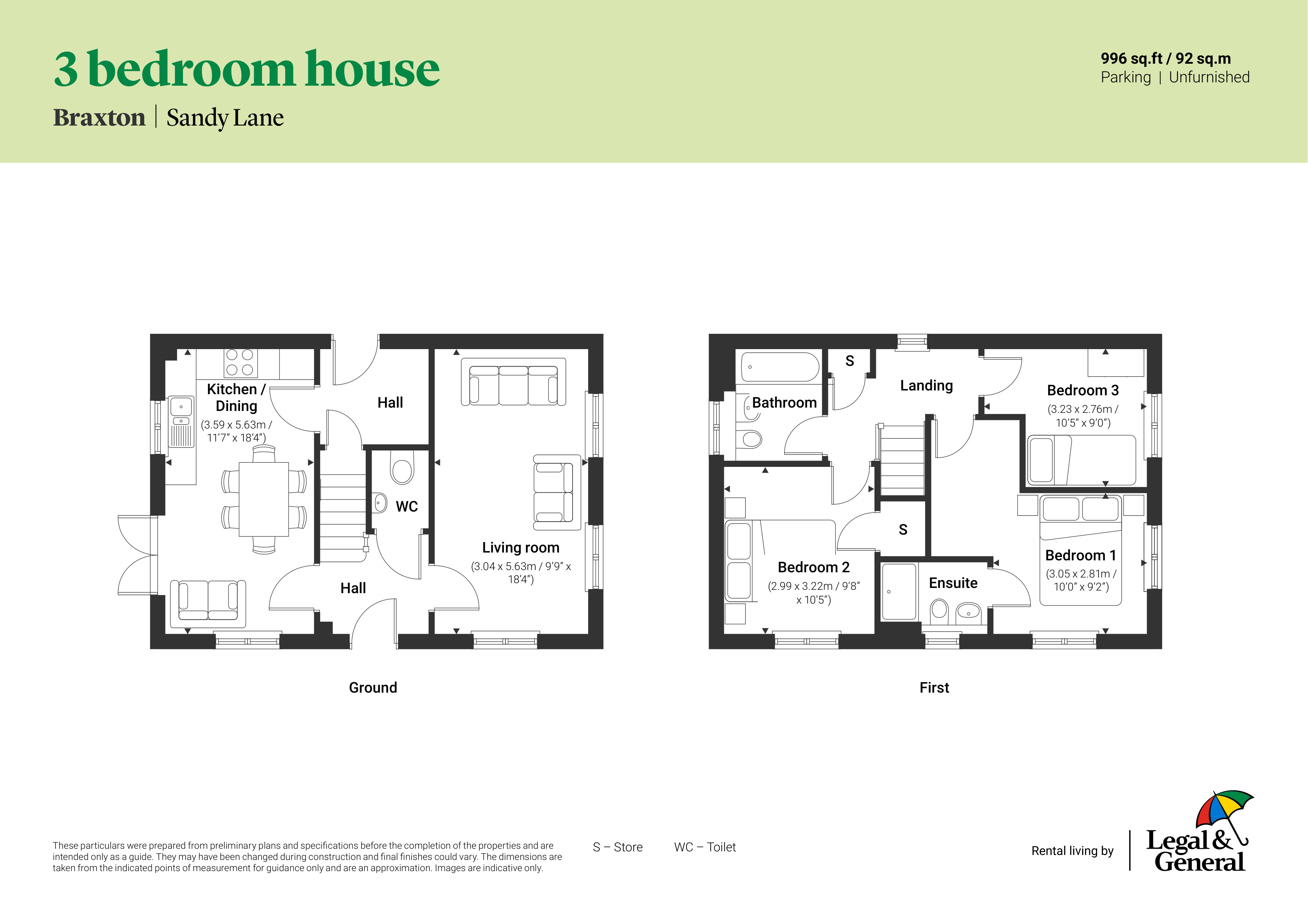 60, Sandgrass Lane, Northampton floorplan