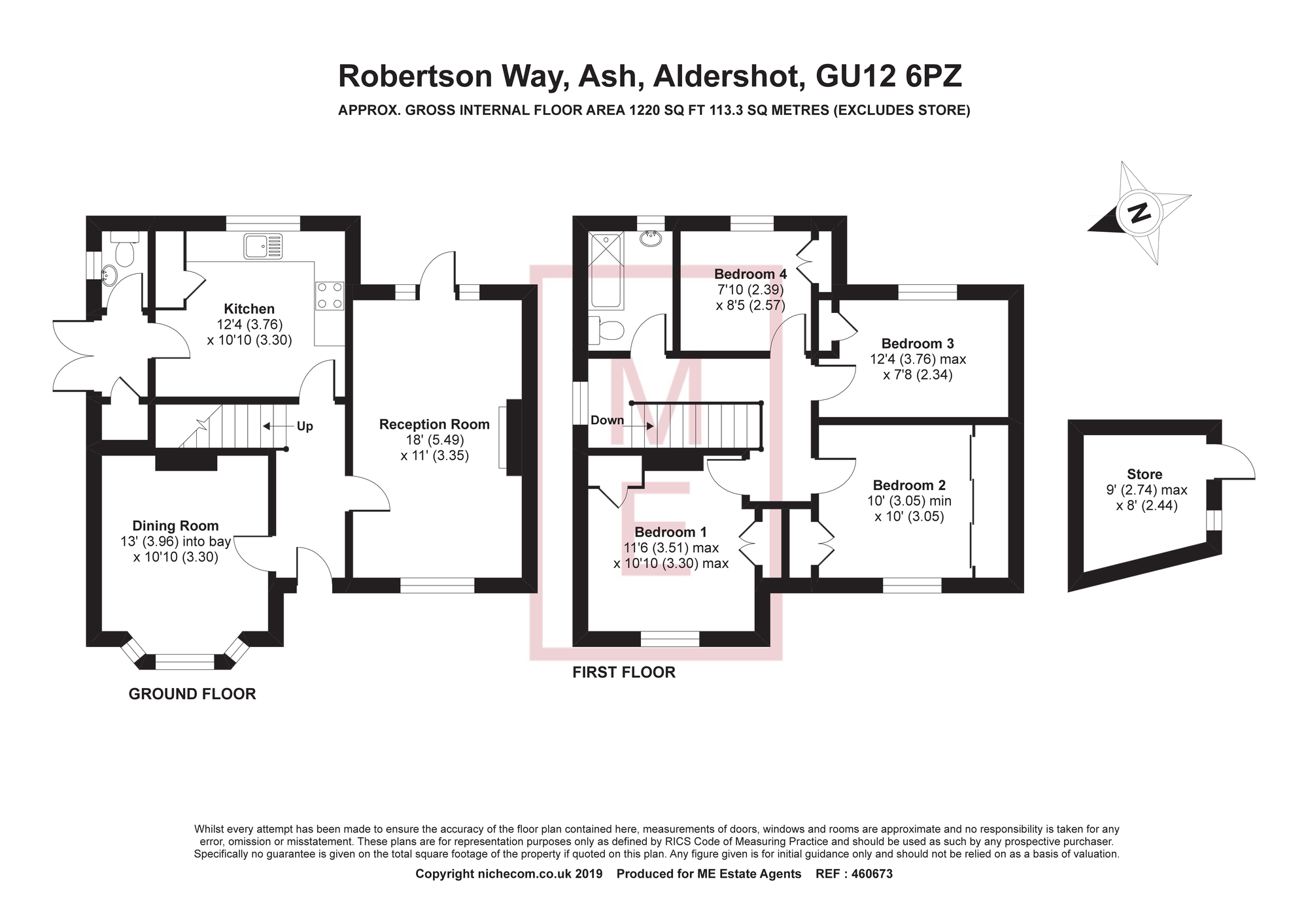 4 Bedrooms Semi-detached house for sale in Robertson Way, Ash, Aldershot GU12