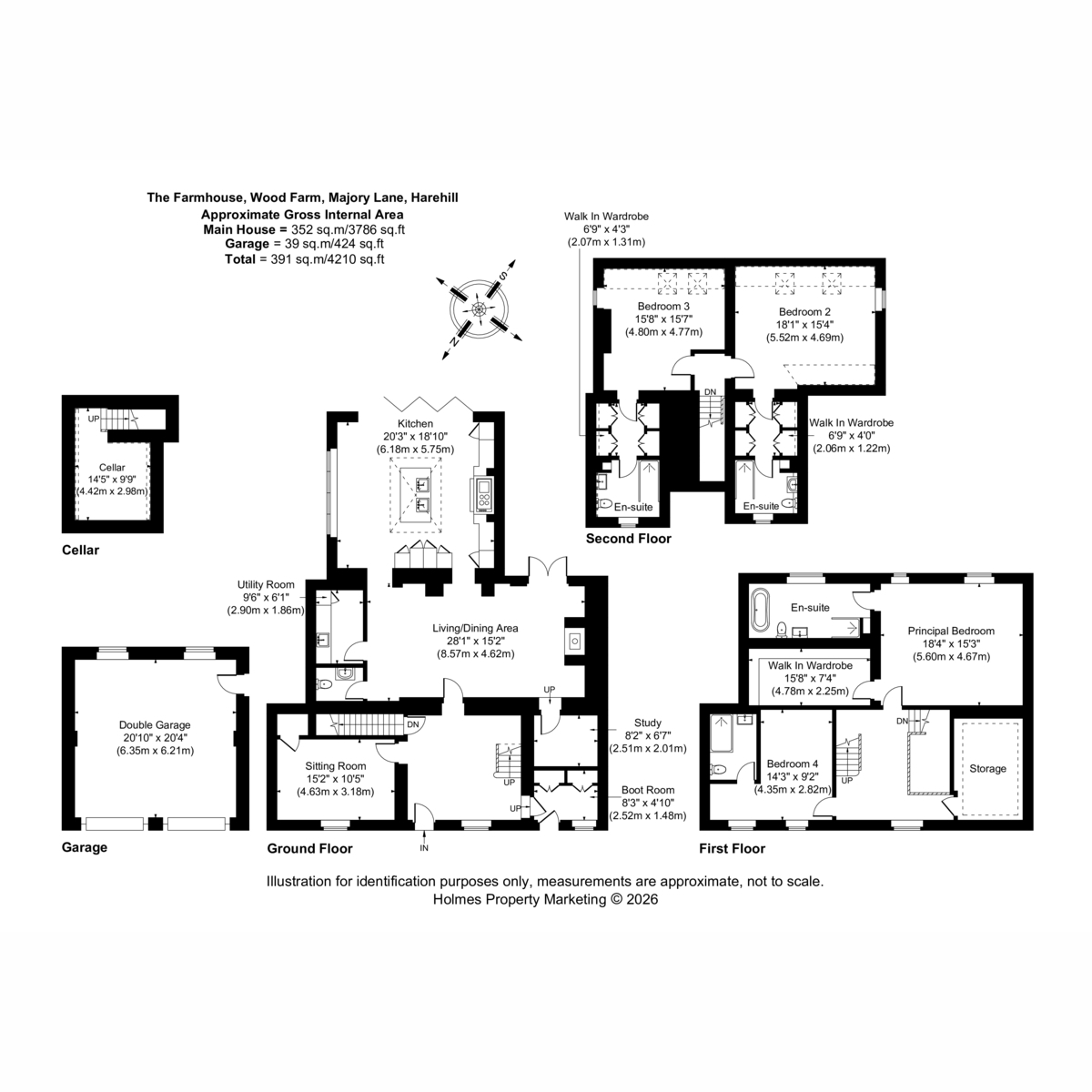 The Farmhouse, Wood Farm, Marjory Lane, Ashbourne floorplan