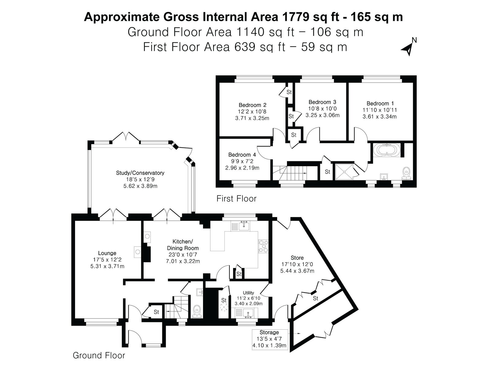 18, Laburnum Way, Totnes floorplan