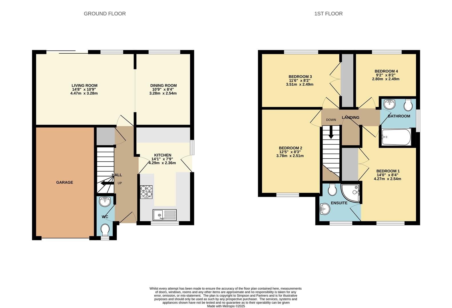 9, Beardsley Gardens, Kettering floorplan