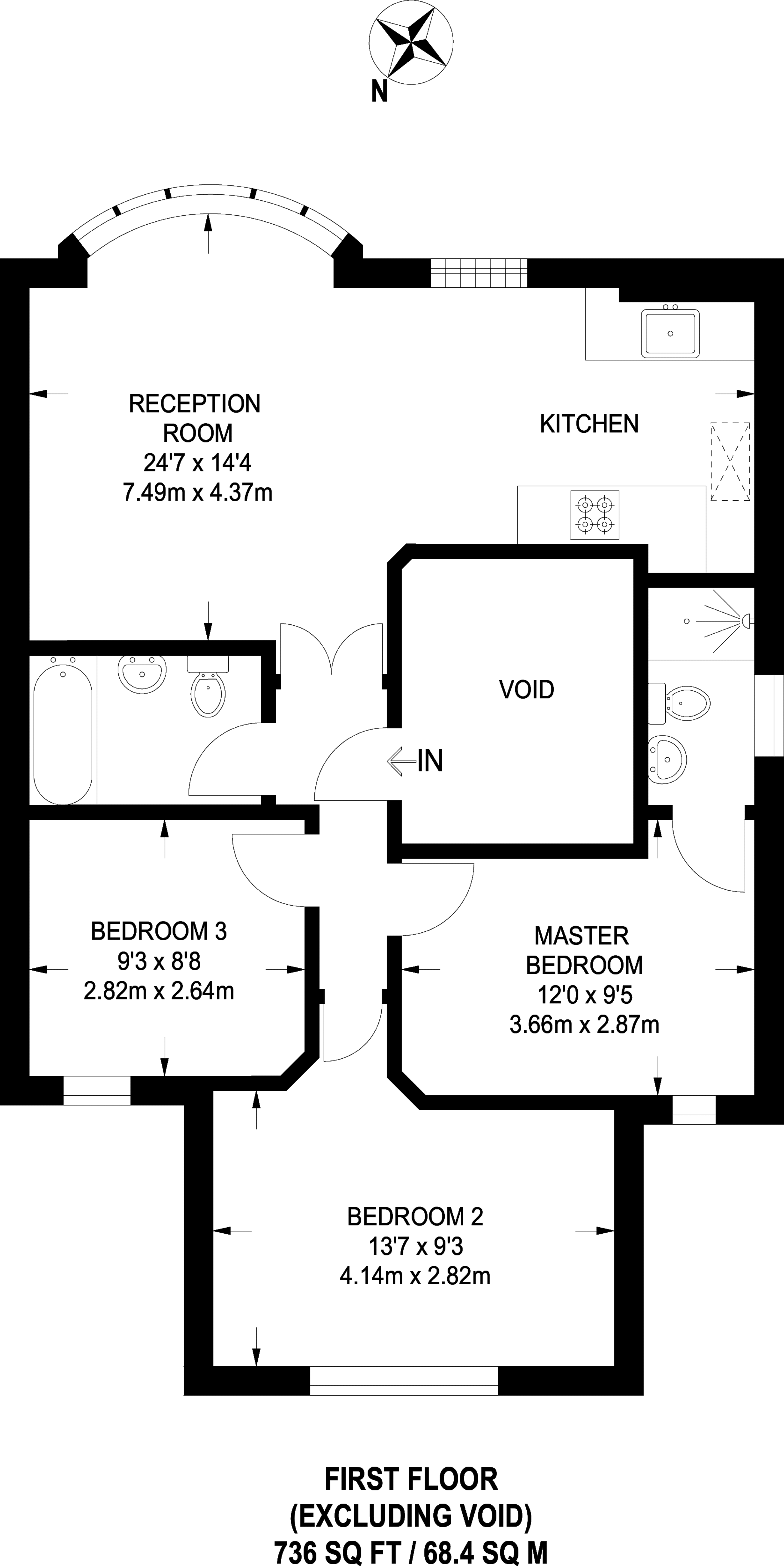 3 Bedrooms Flat to rent in Gunnersbury Lane, Gunnersbury W3