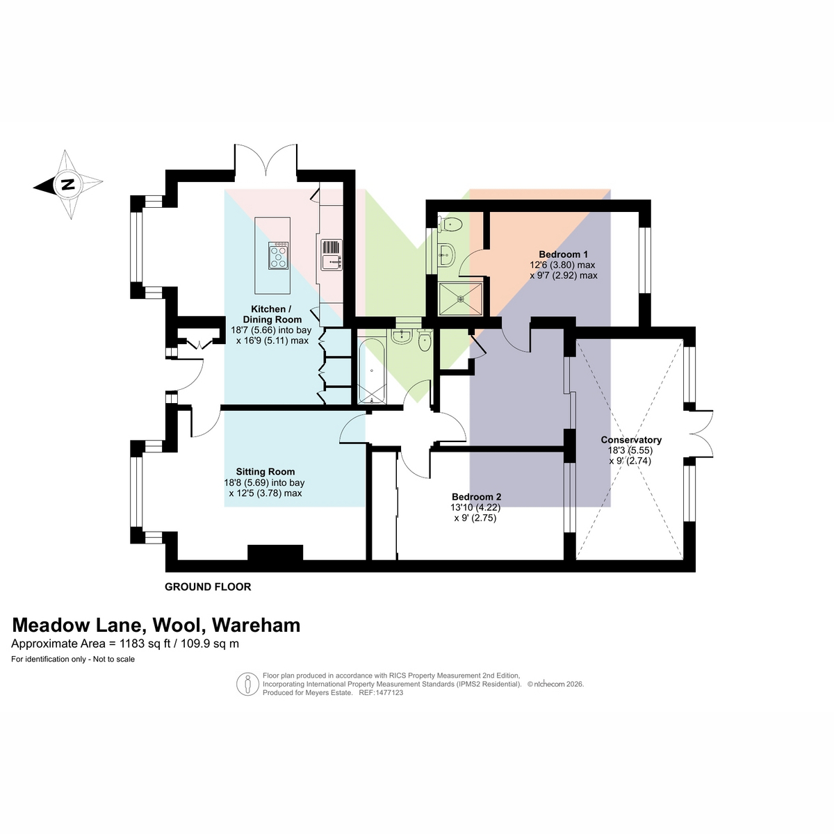 12, Meadow Lane, Wareham floorplan