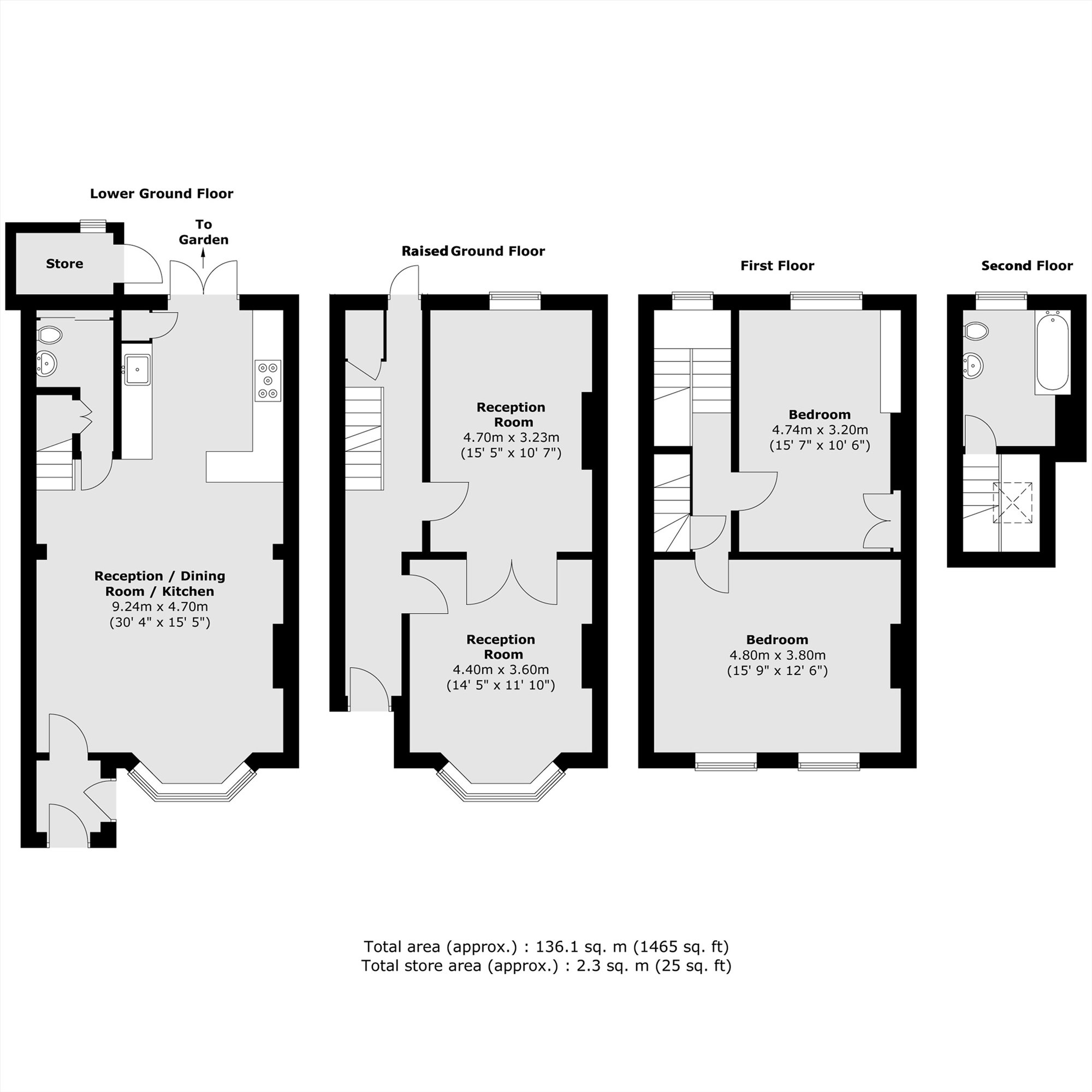 28, Medina Road, London floorplan