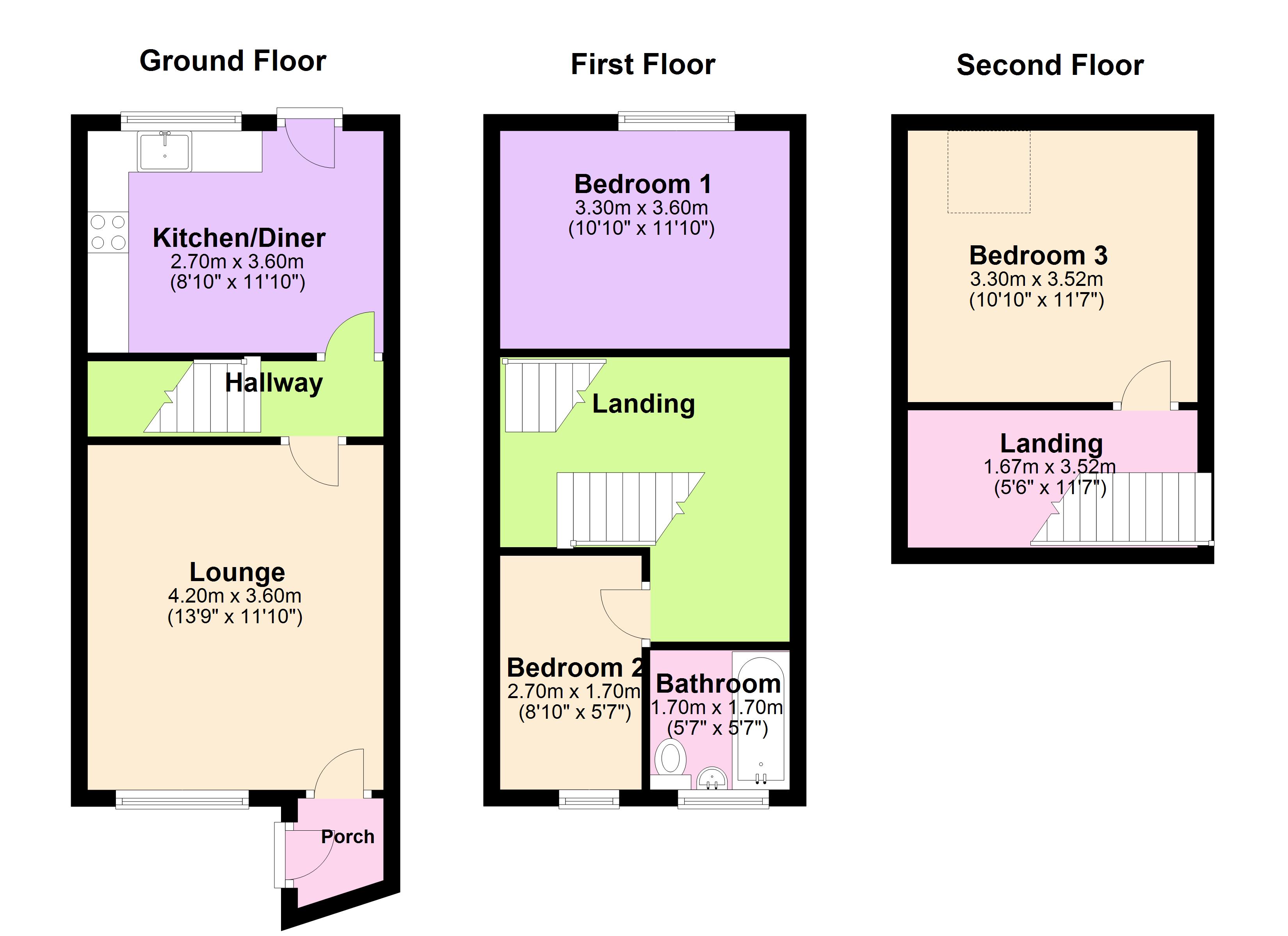 Cosby Road, Sneinton, Nottingham NG2, 3 bedroom terraced house to rent