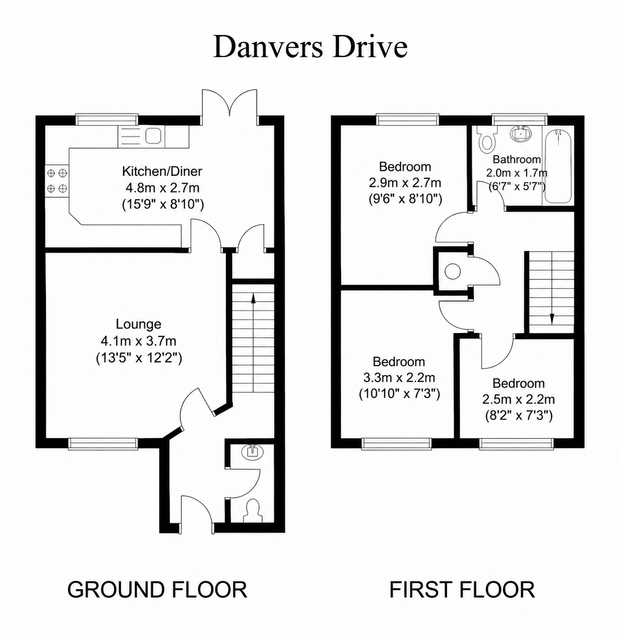 Danvers Drive, Mansfield floorplan