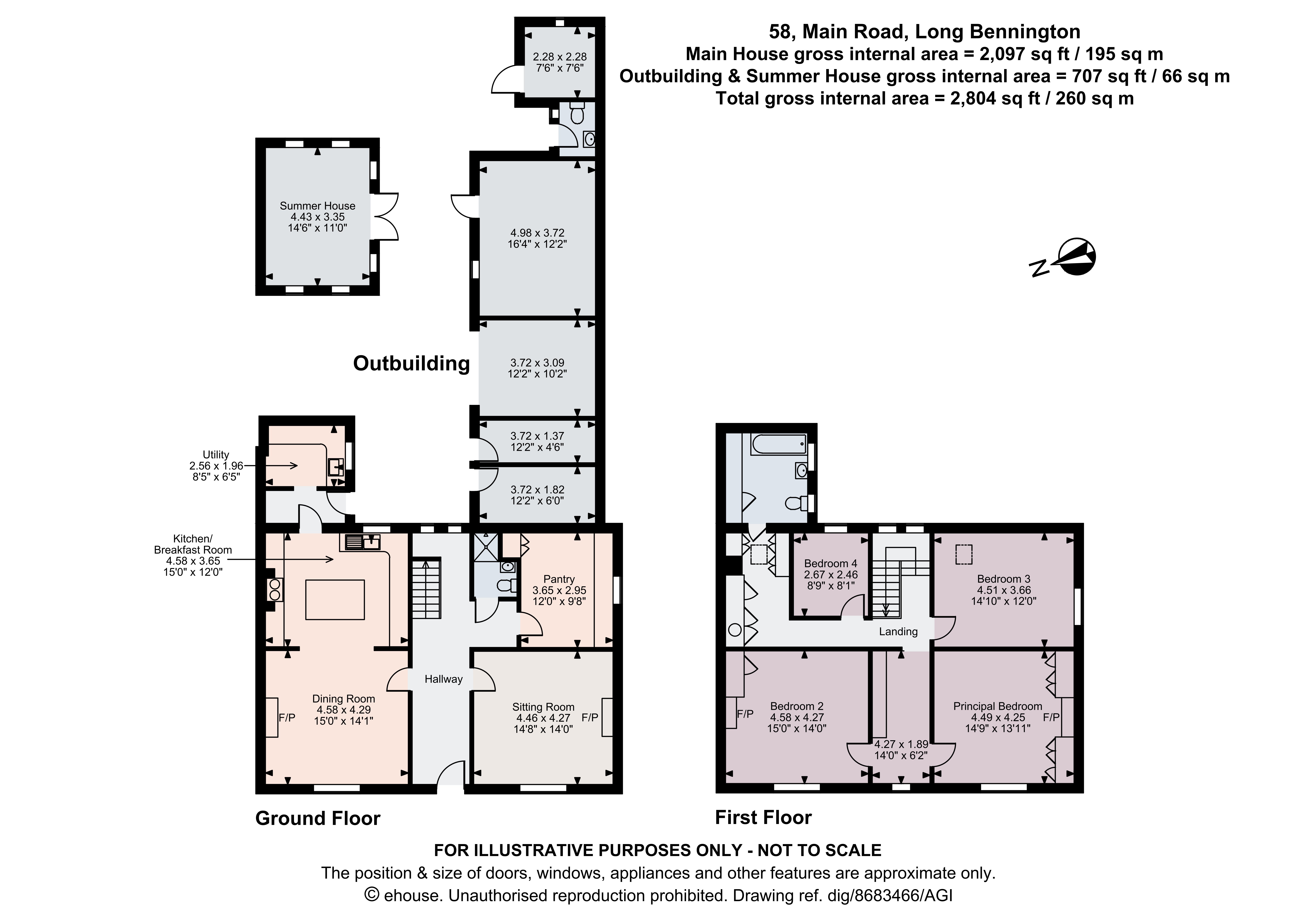 58, Main Road, Newark floorplan