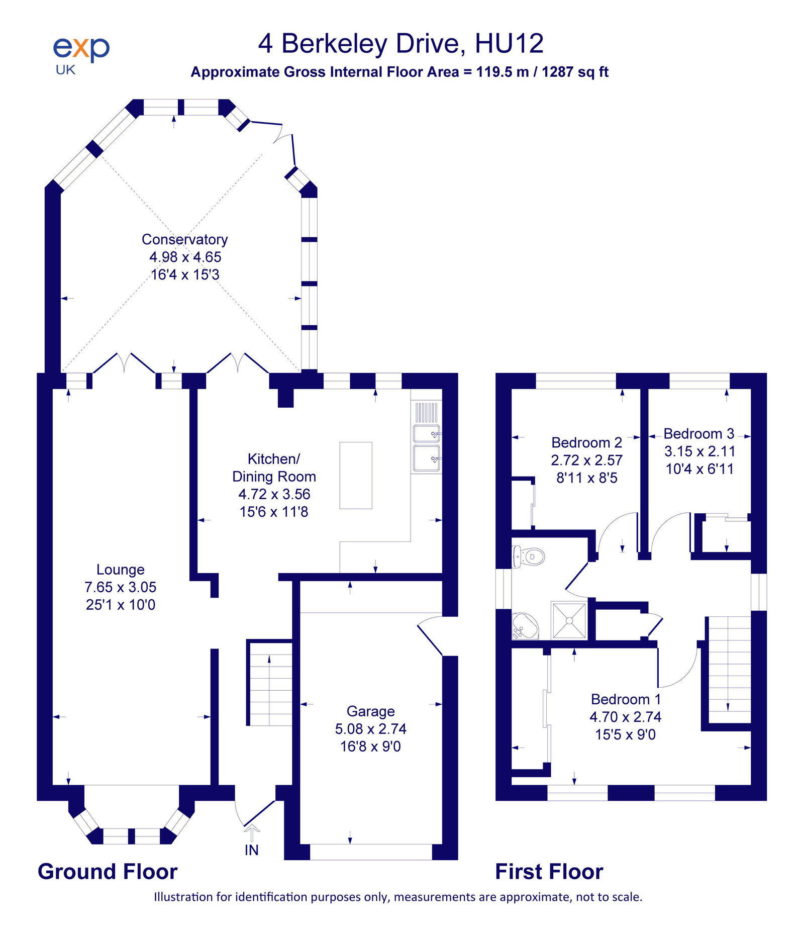 4, Berkeley Drive, Hull floorplan