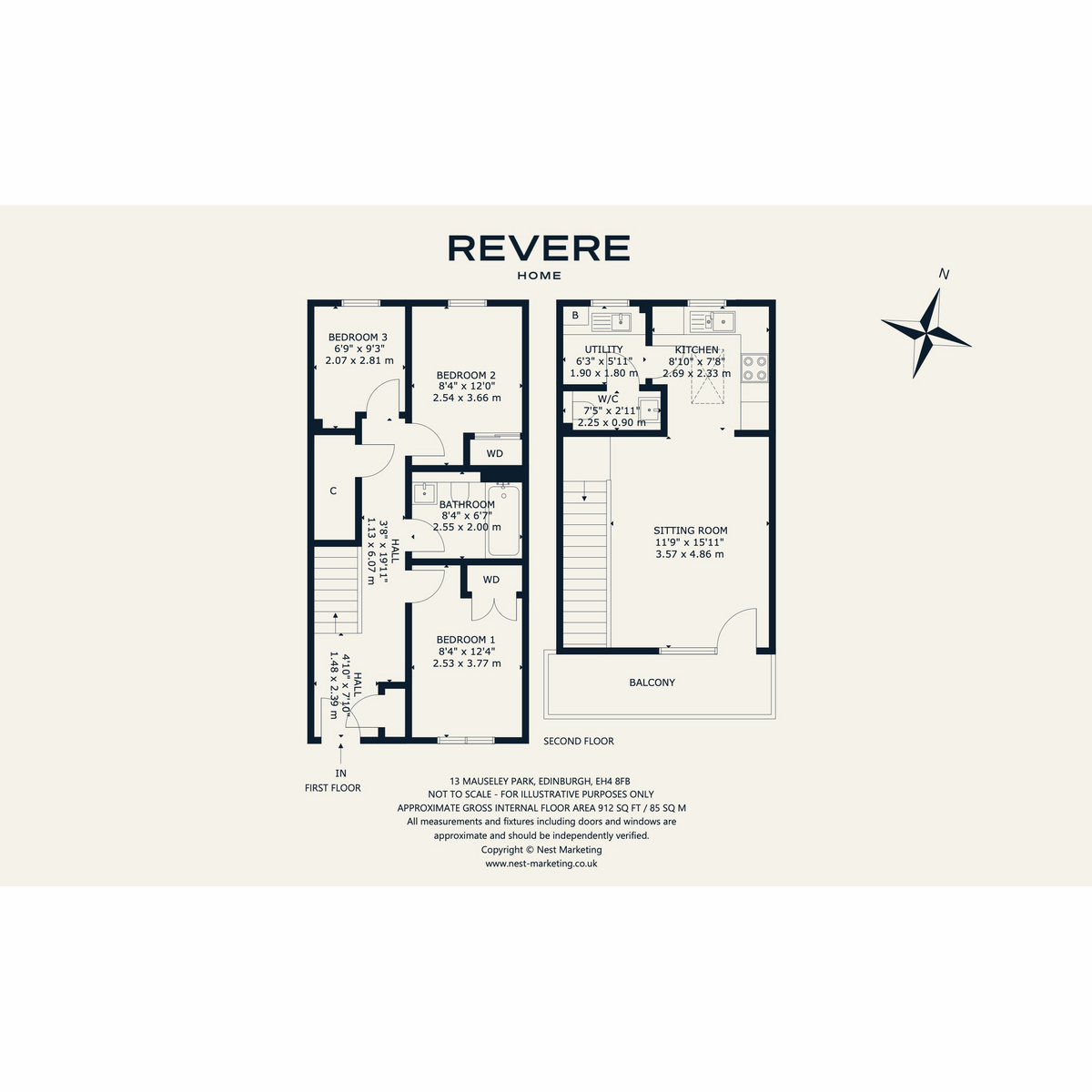 13, Mauseley Park, Edinburgh floorplan