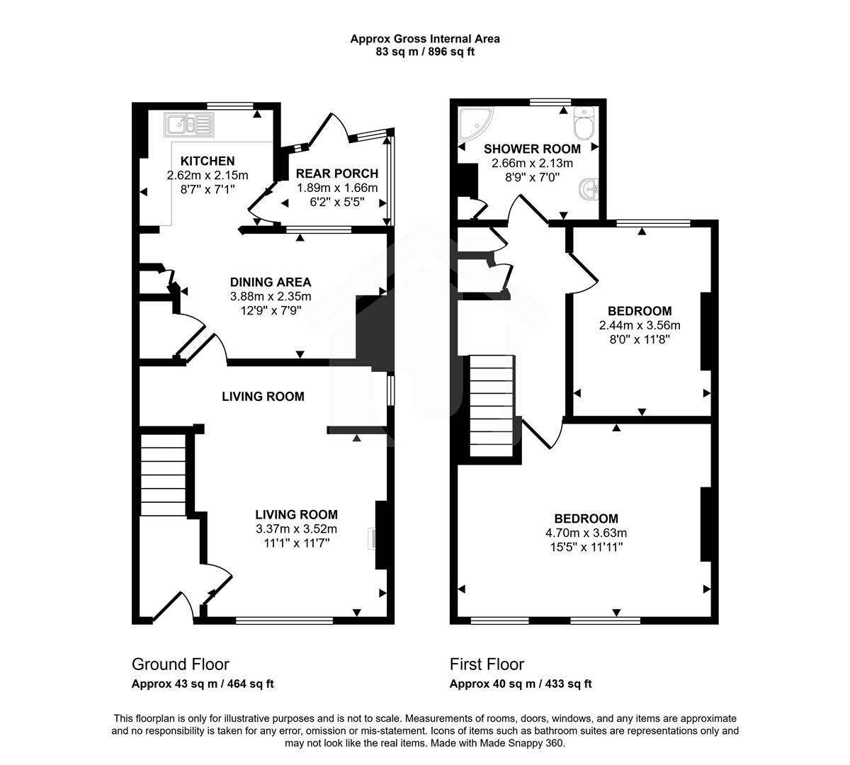 20, Main Street, Leicester floorplan