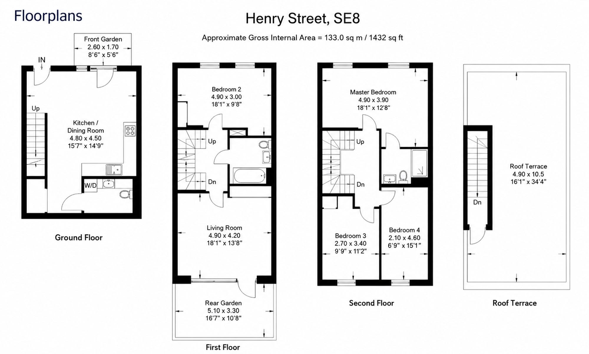 1 Henry Street, London floorplan