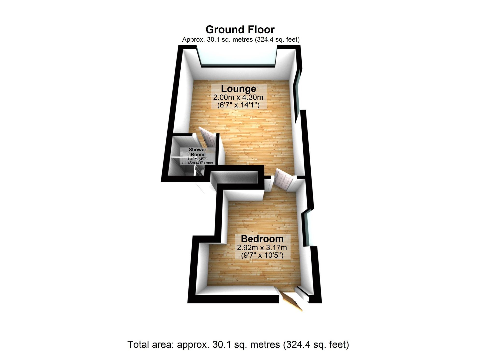 Flat 5, 21 Sandringham Gardens, Paignton floorplan
