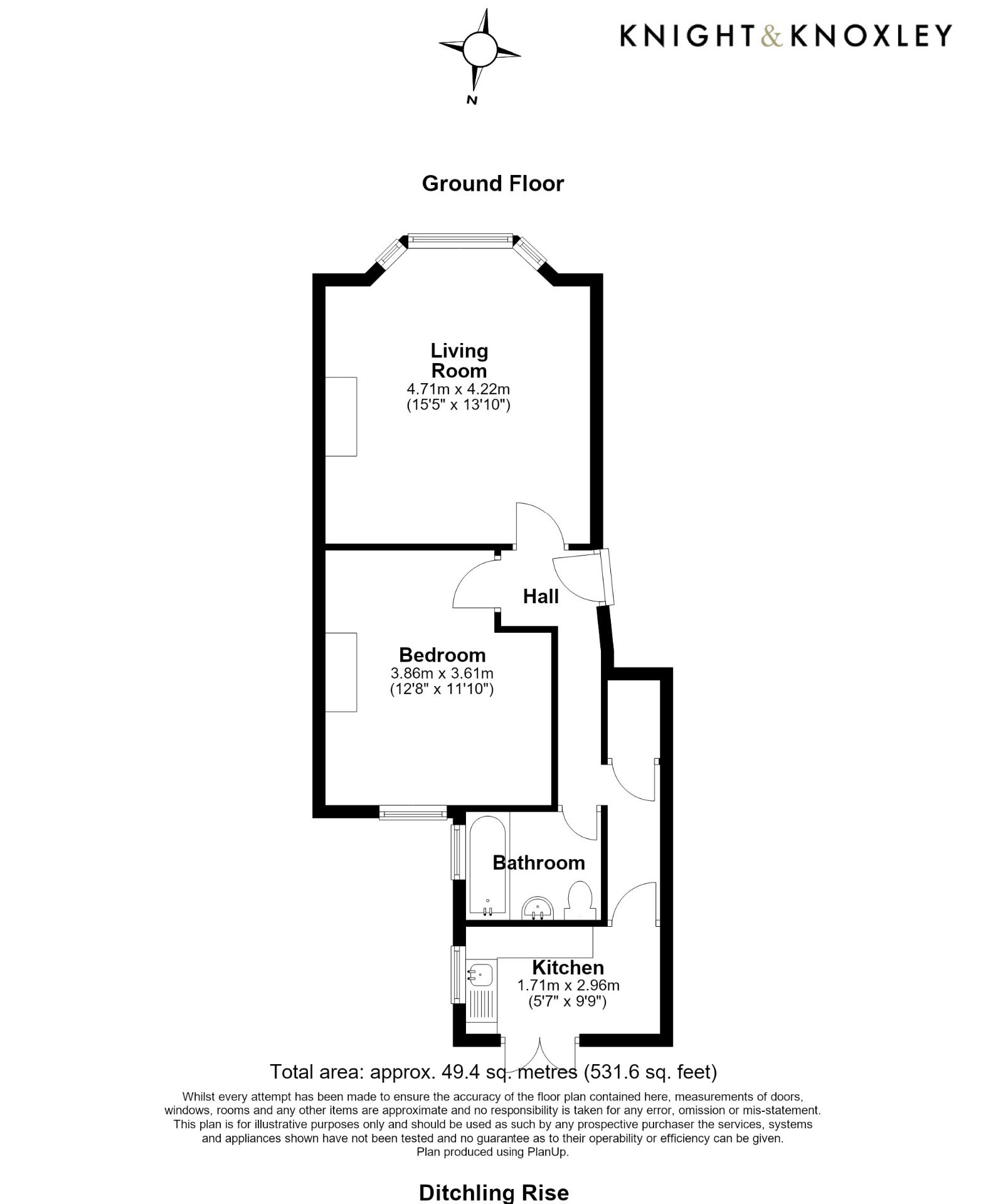 31 Ditchling Rise, Brighton floorplan