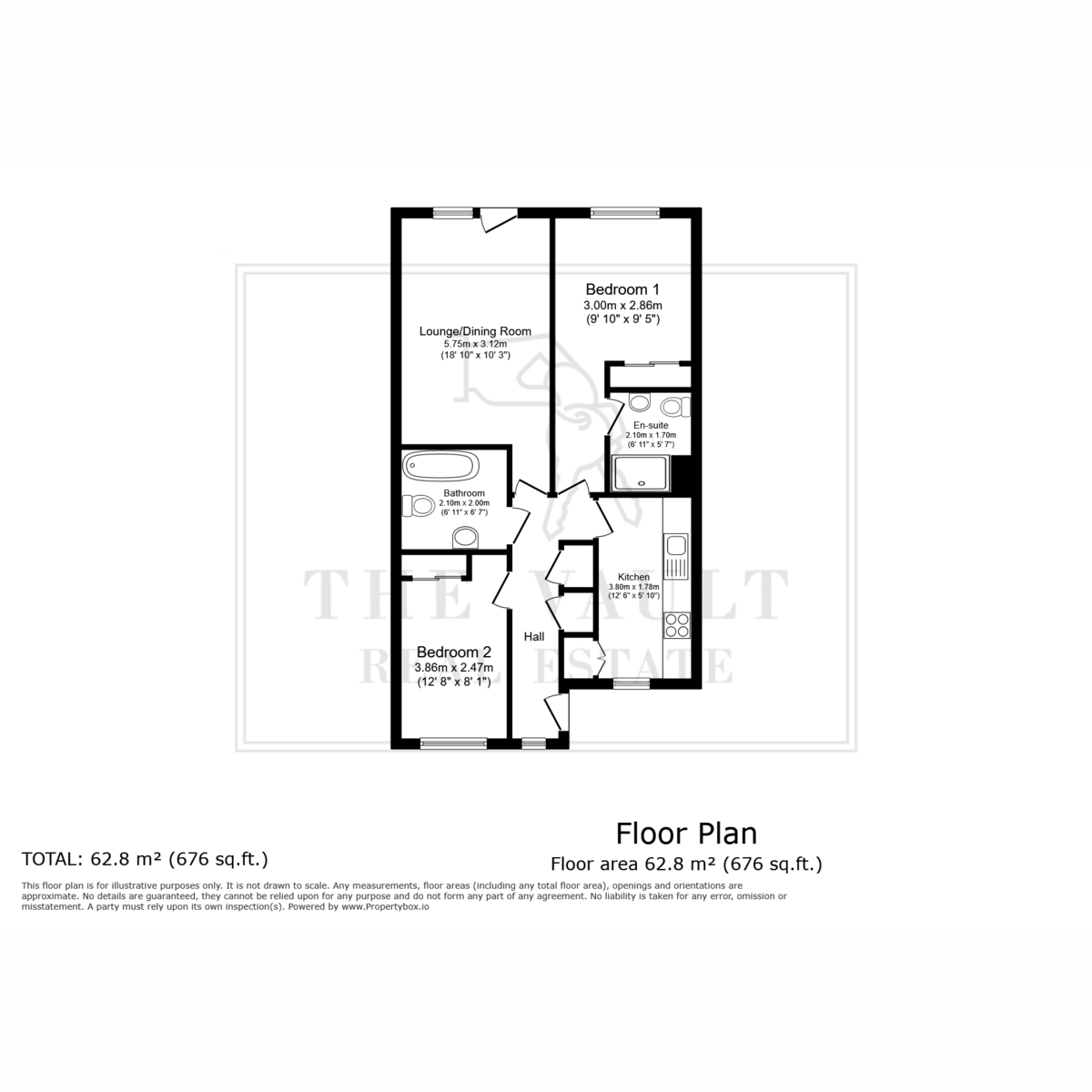 Flat 46, Brindley Point, Birmingham floorplan