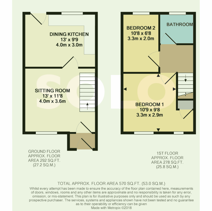 6, Grainger Row, Ripon floorplan