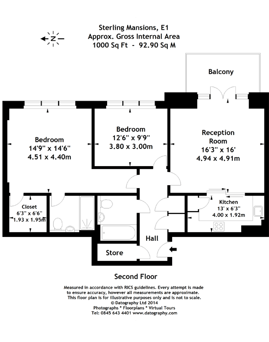 2 Bedrooms Flat to rent in Sterling Mansions, Goodmans Fields, Aldgate E1