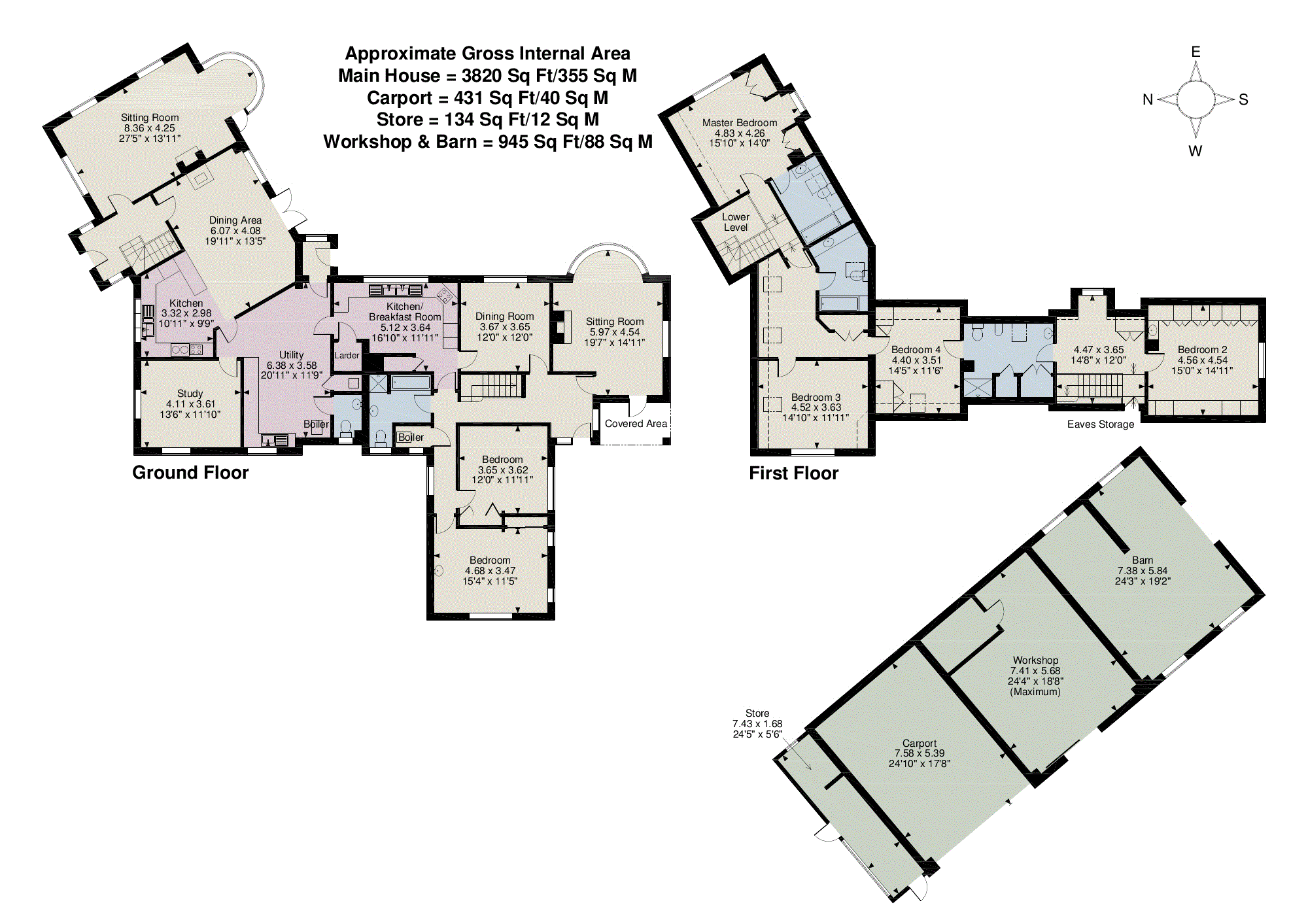 6 bed detached house for sale in Bushey Close Cottages, Poffley End