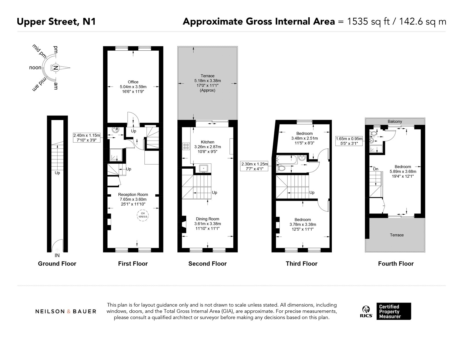 Upper Maisonette, 124, Upper Street, London floorplan