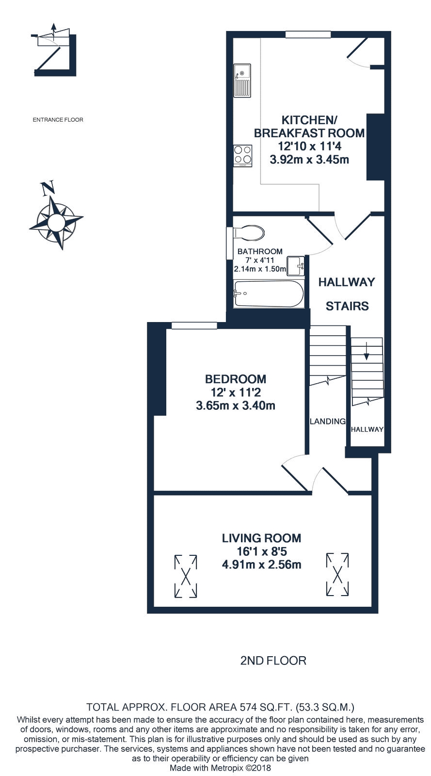 TFF, 33, Cotleigh Road, London floorplan