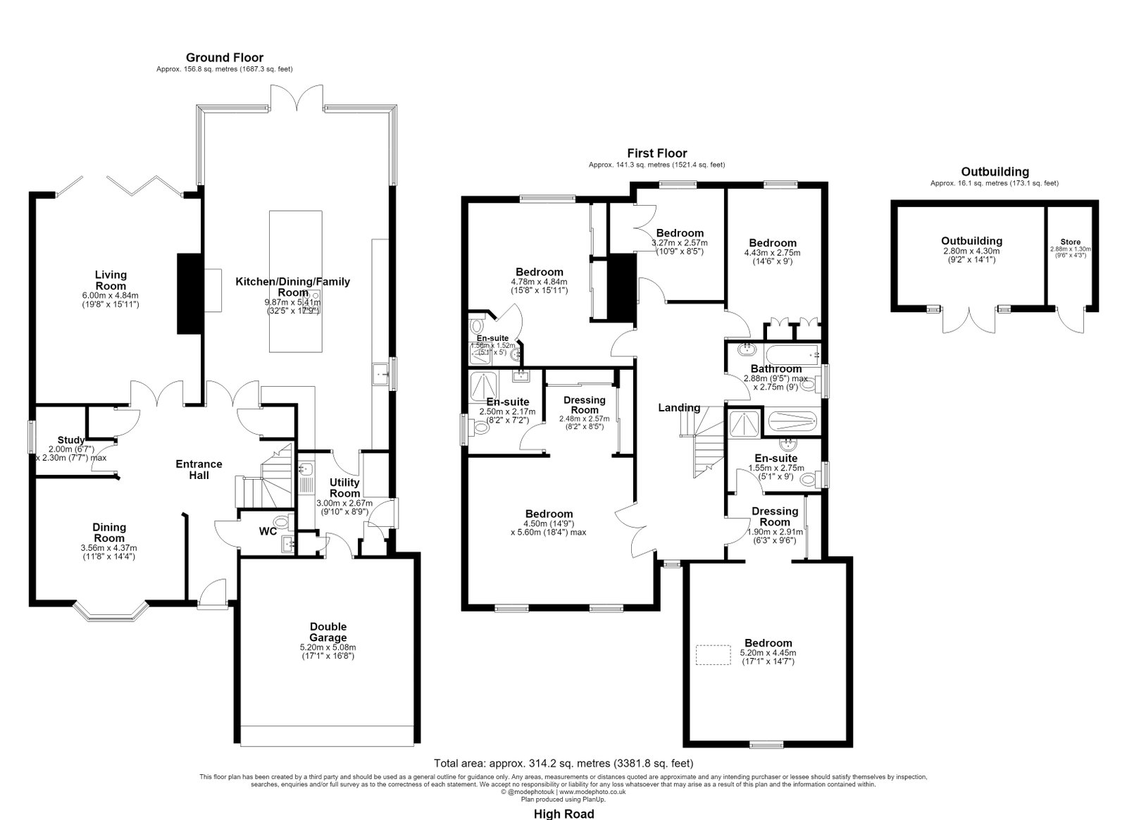 Oakfields, High Road, Basildon floorplan