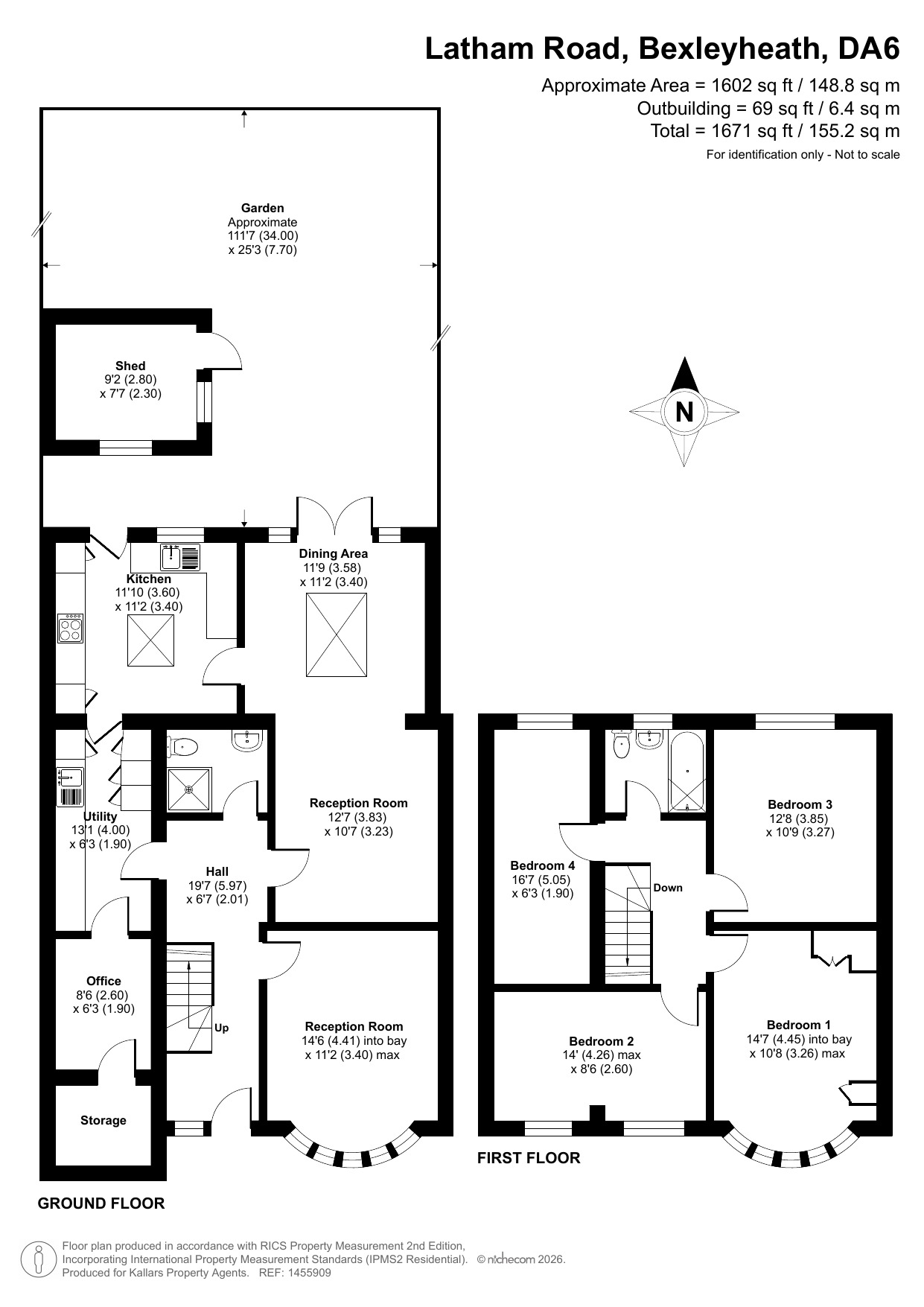 78 Latham Road, Bexleyheath, Kent floorplan